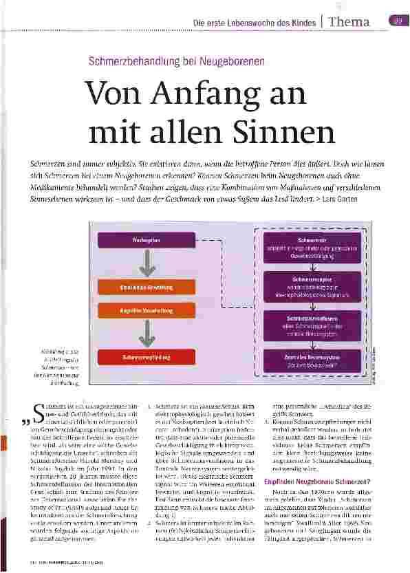 Vorschauseite 1: Von Anfang an mit allen Sinnen