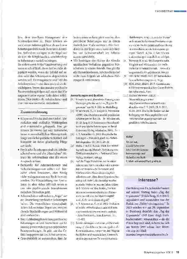 Vorschauseite 6: Psyche? -Ja gerne!