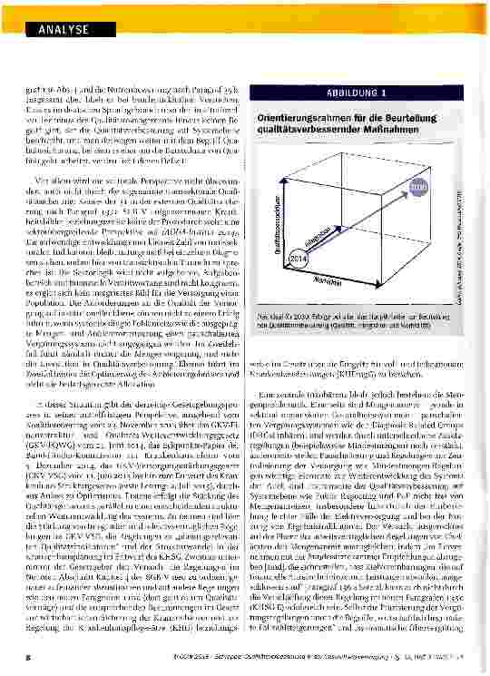 Vorschauseite 2: Aktuelle Ansätze zur Qualitätsverbesserung in der Gesundheitsversorgung - eine kritische Wertung