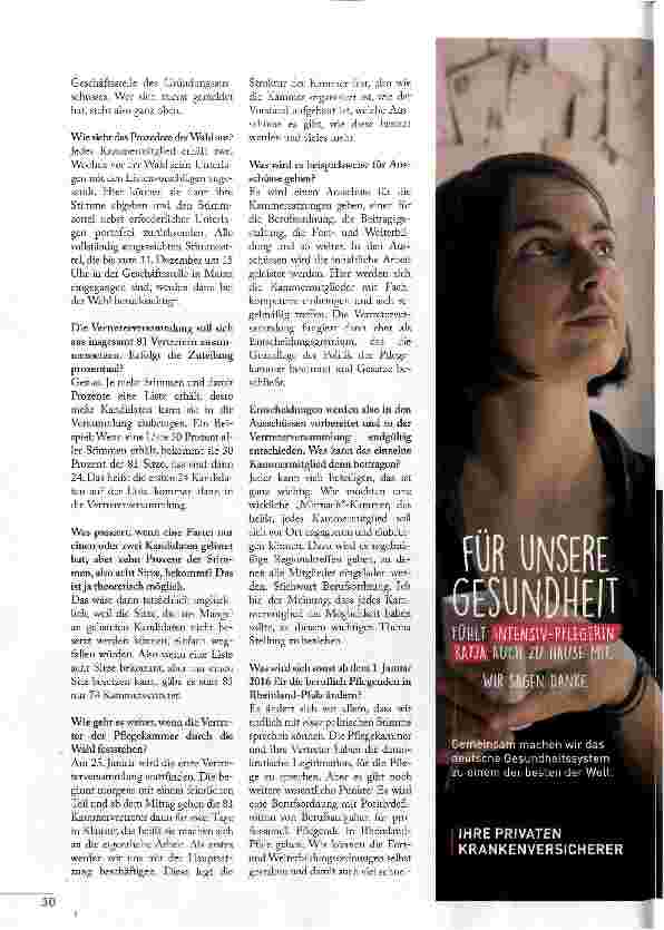 Vorschauseite 3: WIR MÖCHTEN EINE MITMACH-KAMMER