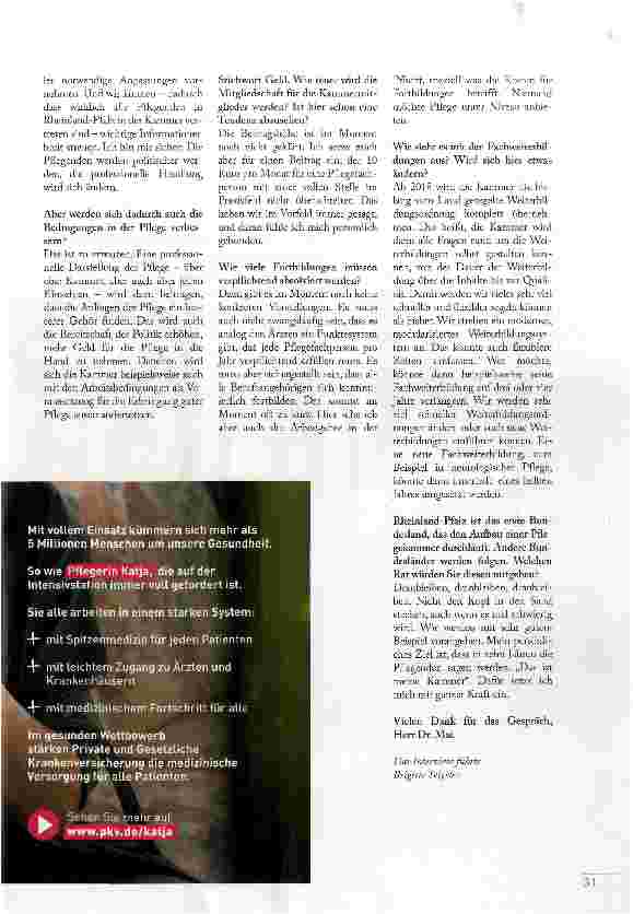 Vorschauseite 4: WIR MÖCHTEN EINE MITMACH-KAMMER