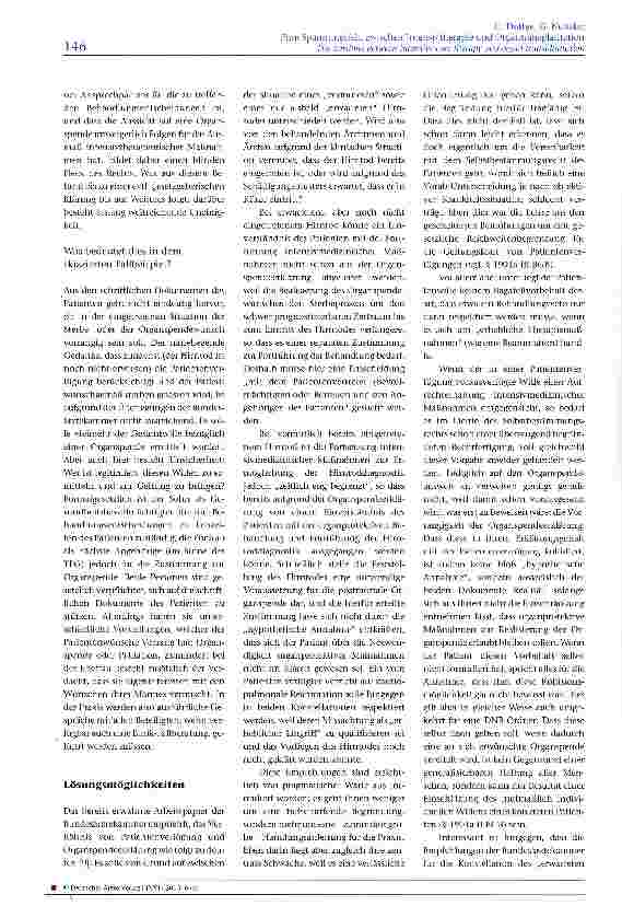 Vorschauseite 3: Zum Spannungsfeld zwischen Intensivtherapie und Organtransplantation