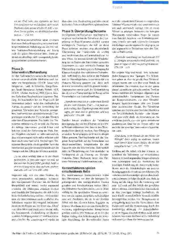 Vorschauseite 3: Wie Ergotherapeuten den Behandlungsprozess gestalten Teil 1: Qualitative Bestandsaufnahme