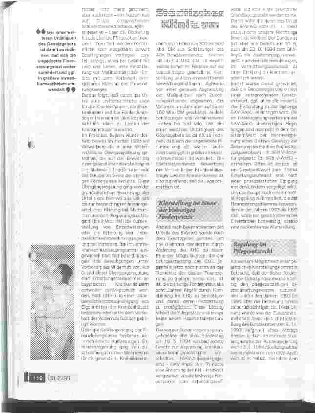 Vorschauseite 3: Krankenhaus-Erhaltungsaufwandbayerischer Weg aus dem Dilemma