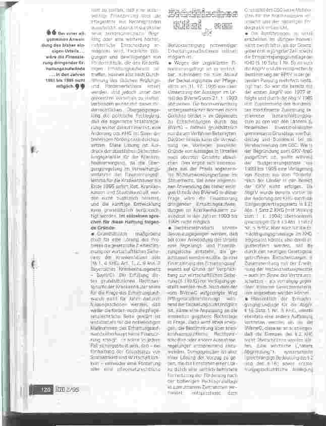 Vorschauseite 5: Krankenhaus-Erhaltungsaufwandbayerischer Weg aus dem Dilemma