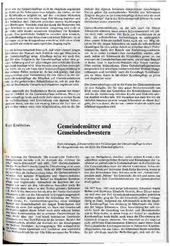Vorschauseite 2: Gemeindepflege und Sozialstation