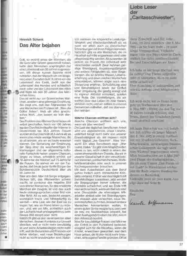 Vorschauseite 1: Das Alter bejahen