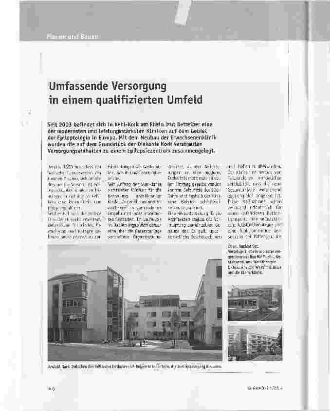 Vorschauseite 1: Umfassende Versorgung in einem qualifizierten Umfeld