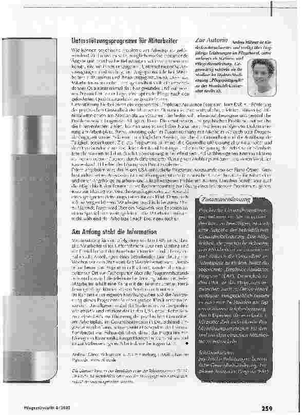 Vorschauseite 3: Unterstützungsprogramme können Betriebsklima verbessern
