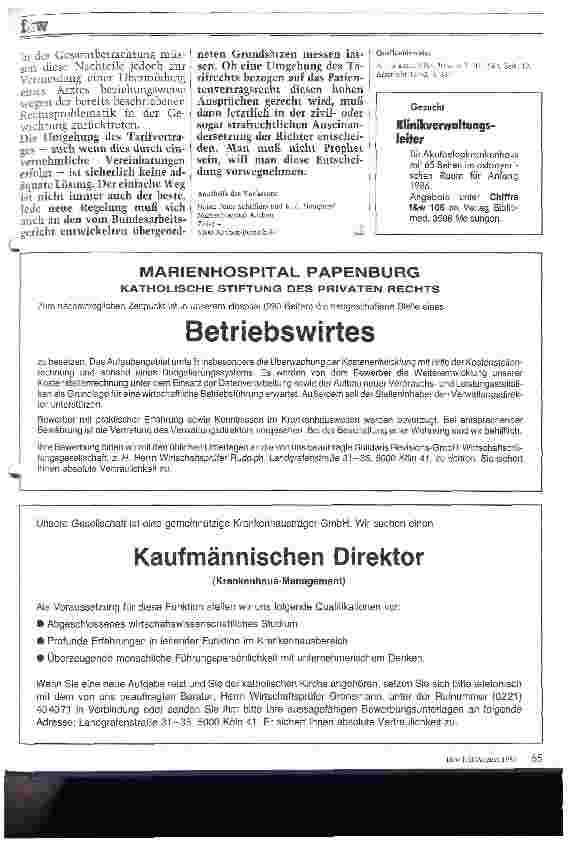 Vorschauseite 5: Die Neuregelung des Bereitschaftsdienstes