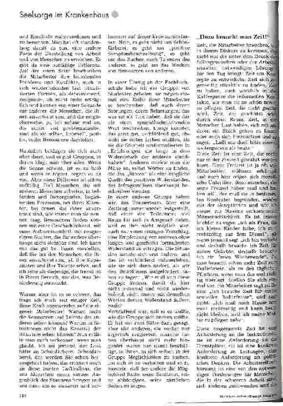 Vorschauseite 4: Geht der Menschlichkeit die Luft aus? Menschlichkeit braucht Pflege