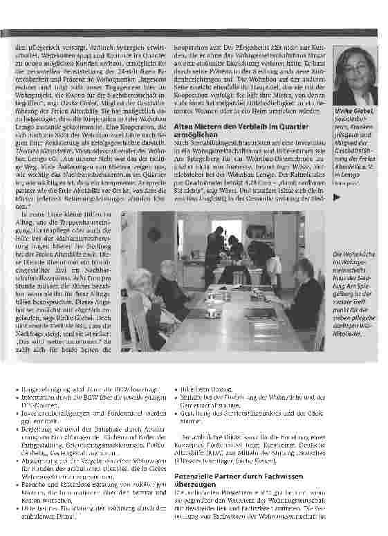 Vorschauseite 4: Der Dienst als Treffpunkt im Wohnquartier