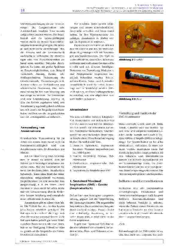 Vorschauseite 3: Atem-Physiotherapie: Atemtrainer - eine unterstützende Maßnahme