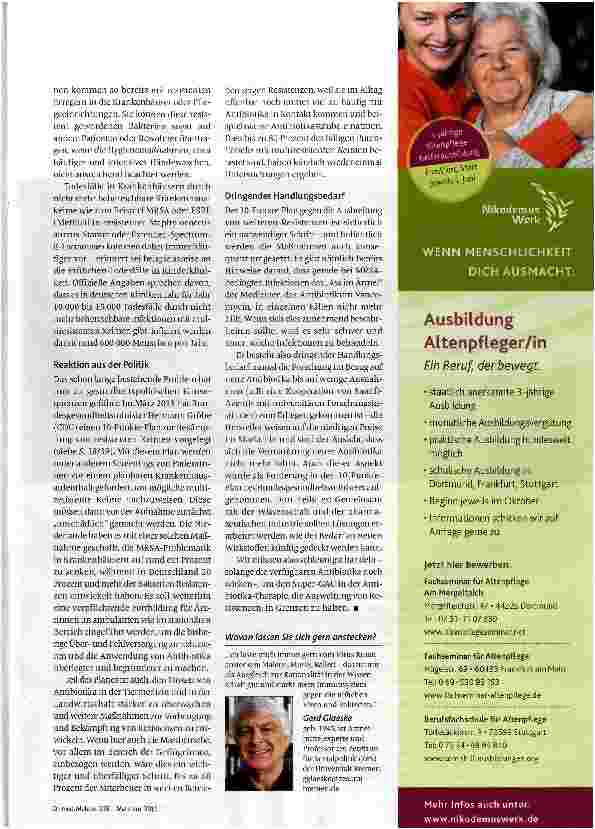 Vorschauseite 3: Resistenzen - der Super-GAU in der Antibiotika-Therapie