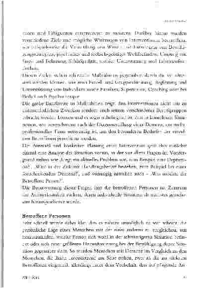 Vorschauseite 2: PSYCHO-SOZIALE INTERVENTIONEN BEI MENSCHEN MIT DEMENZ