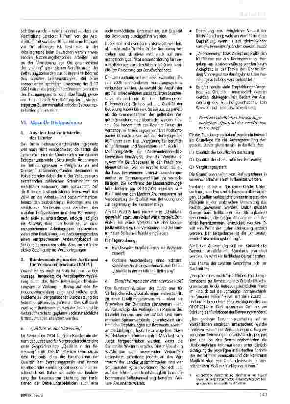 Vorschauseite 3: Das Gesetz zur Stärkung der Funktionen der Betreuungsbehörde - Und nun? BGT Mitte 2015: „Rolle rückwärts oder „Purzelbaum vorwärts