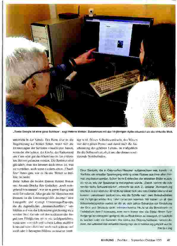 Vorschauseite 2: Virtuelle Erinnerungshilfe
