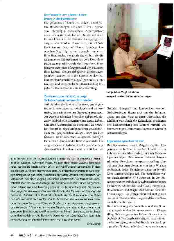 Vorschauseite 3: Virtuelle Erinnerungshilfe