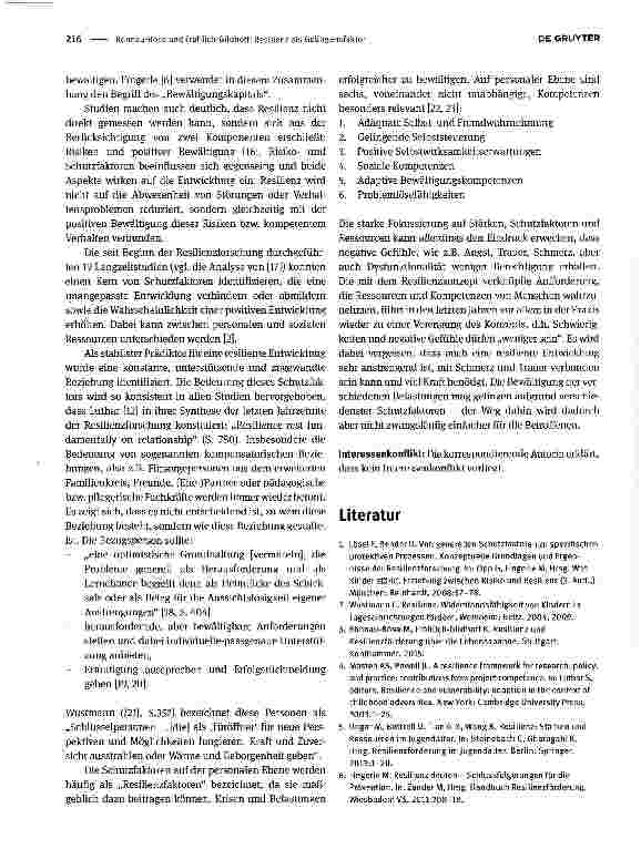 Vorschauseite 2: Resilienz als Gelingensfaktor