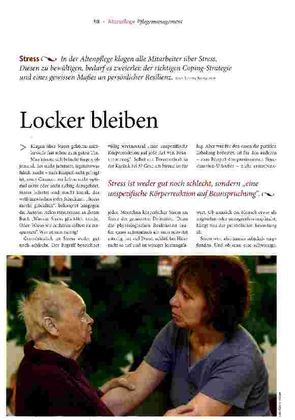 Vorschauseite 1: Locker bleiben