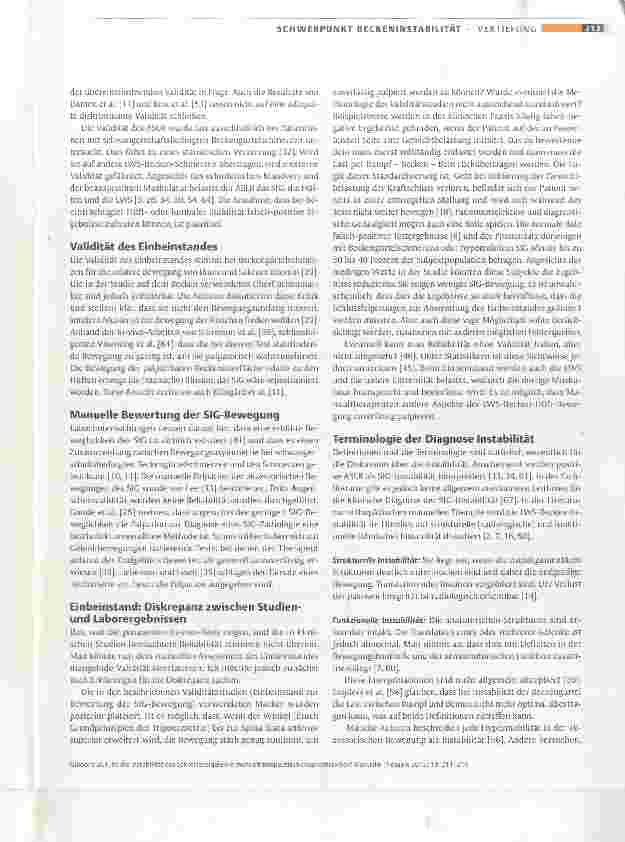 Vorschauseite 3: Ist die Instabilität des Sakroiliakal gelenks manualtherapeutisch diagnostizierbar?