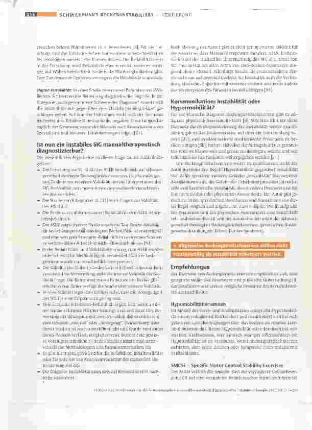 Vorschauseite 4: Ist die Instabilität des Sakroiliakal gelenks manualtherapeutisch diagnostizierbar?