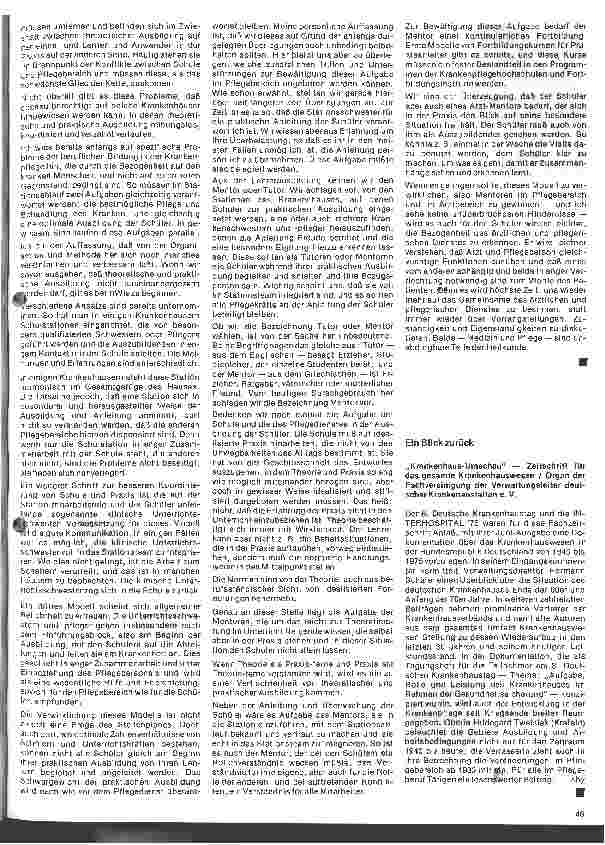 Vorschauseite 2: Das Krankenhaus als Ausbildungsstätte für Krankenpflegeberufe Auszug aus dem Referat