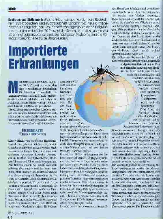Vorschauseite 1: Importierte Erkrankungen