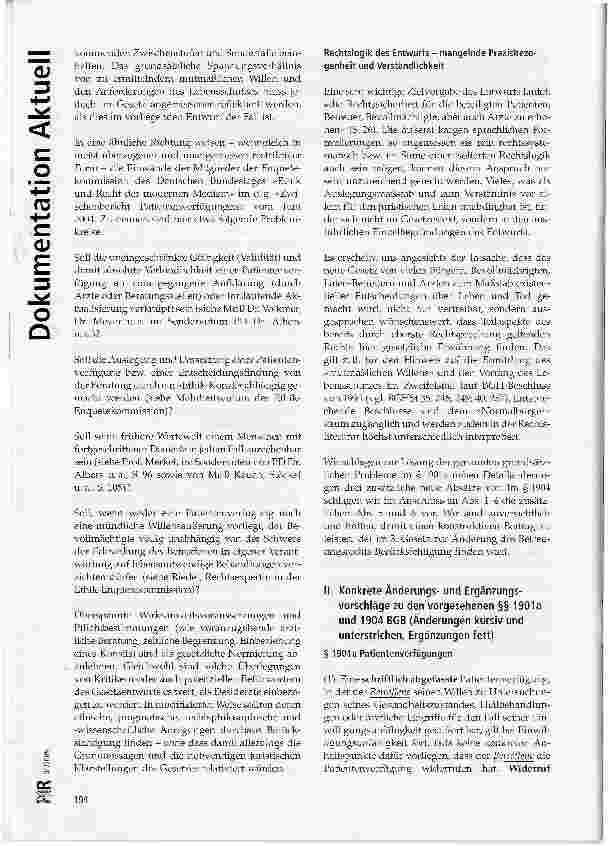 Vorschauseite 2: Medizinethische und praxisorientierte Stellungnahme zum Entwurf eines 3. Gesetzes zur Änderung des Betreuungsrechts von: Humanistischer Verband Deutschlands e.V. Januar 2005