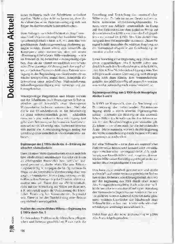 Vorschauseite 4: Medizinethische und praxisorientierte Stellungnahme zum Entwurf eines 3. Gesetzes zur Änderung des Betreuungsrechts von: Humanistischer Verband Deutschlands e.V. Januar 2005