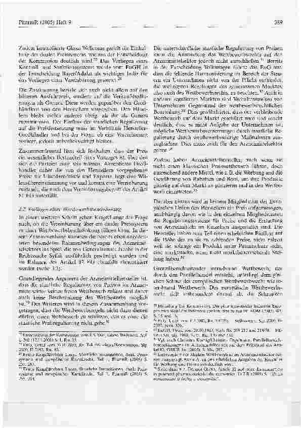 Vorschauseite 4: Staatliche Interventionen, duale Preissysteme und europäisches Kartellrecht - Wie weit kann die pharmazeutische Industrie bei der Beschränkung des Parallelhandels gehen?