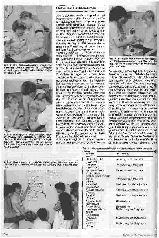 Vorschauseite 3: Diabetes mellitus - Neue Entwicklungen/3. Folge: Die Schulung diabetischer Kinder und Jugendlicher und ihrer Eltern