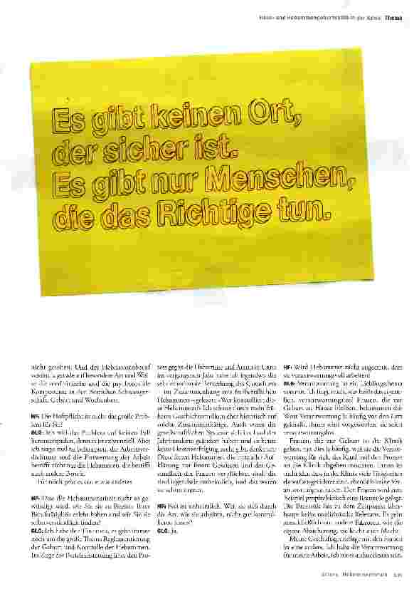 Vorschauseite 2: »Hebammen wird unterstellt, dass sie Frauen gefährden«