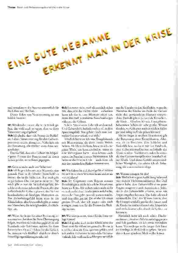 Vorschauseite 3: »Hebammen wird unterstellt, dass sie Frauen gefährden«