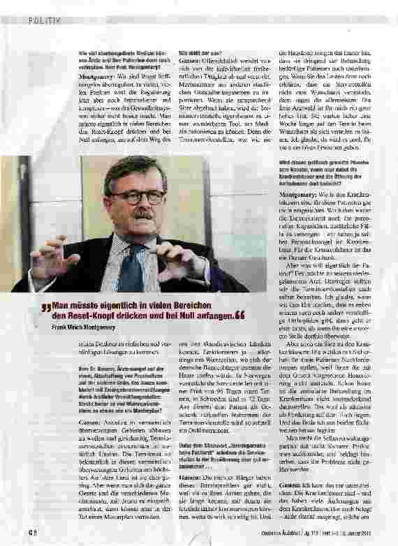 Vorschauseite 2: Angriff auf die freie Arztwahl