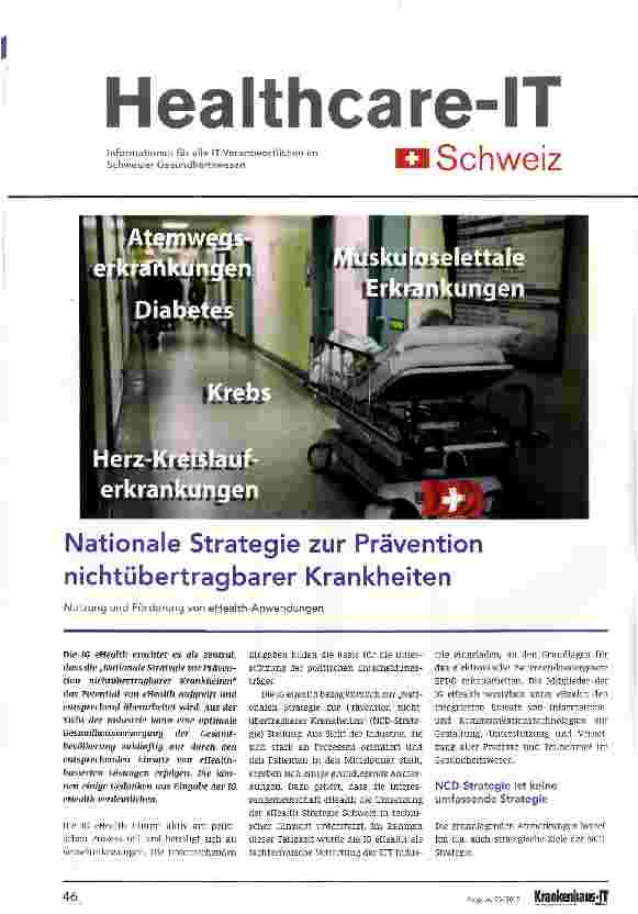 Vorschauseite 1: Nationale Strategie zur Prävention nichtübertragbarer Krankheiten