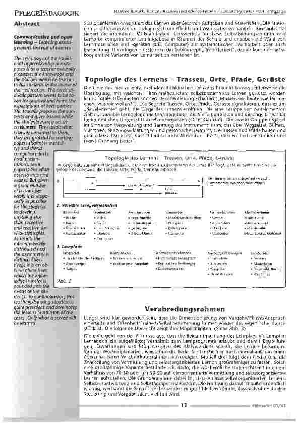 Vorschauseite 3: Kommunikatives und offenes LernenLernarrangements statt Lehrgänge