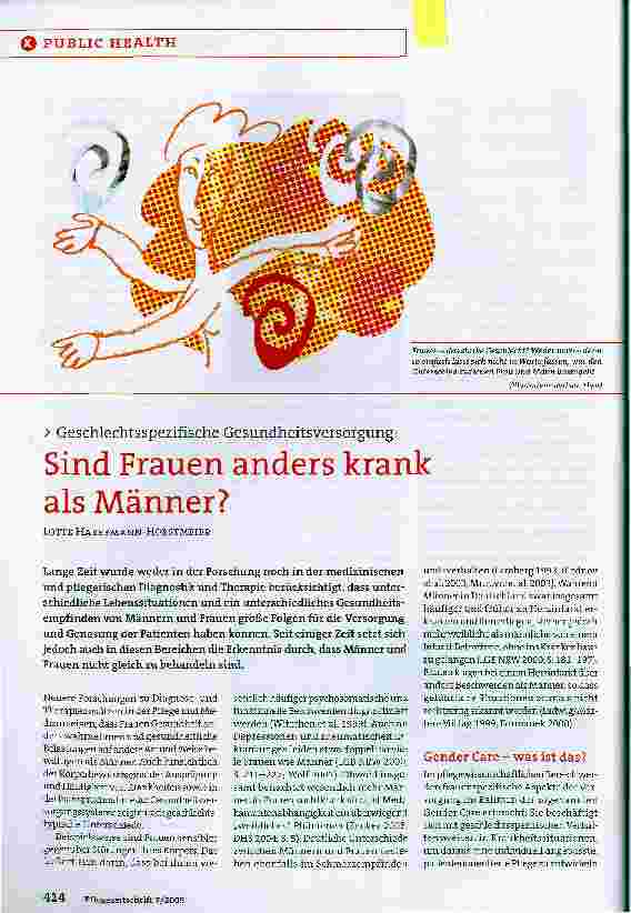 Vorschauseite 1: Sind Frauen anders krank als Männer?