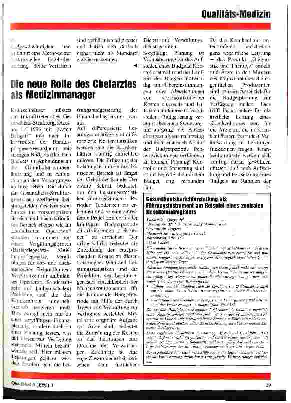Vorschauseite 3: Qualitätssicherung bei Koronarangioplastie