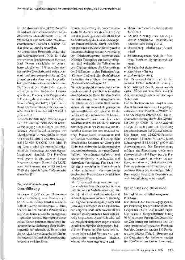 Vorschauseite 2: Leitlinienorientierte Arzneimittel Versorgung von COPD-Patienten