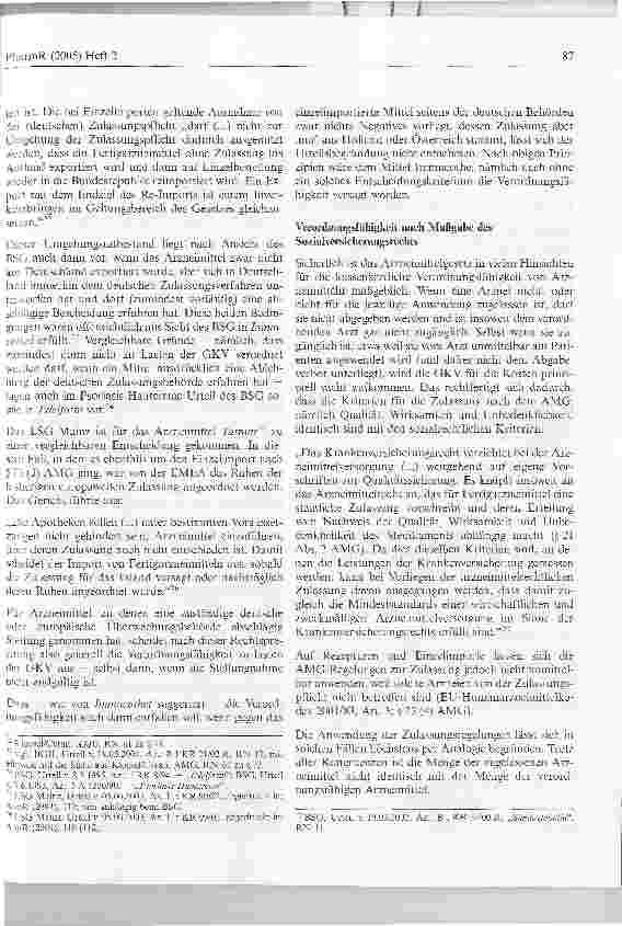 Vorschauseite 4: Einzelimportierte Arzneimittel - Kostenübernahme durch die Krankenkassen -