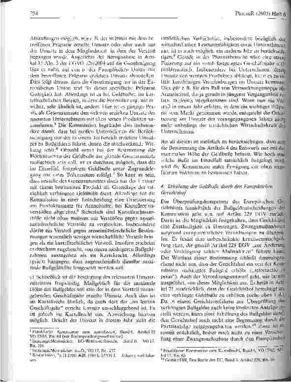 Vorschauseite 6: Der Kommissionsentwurf zur Festlegung des Verfahrens und der Höchstbeträge für Geldbußen der Kommission gemäß derVerordnung EG 726/2004