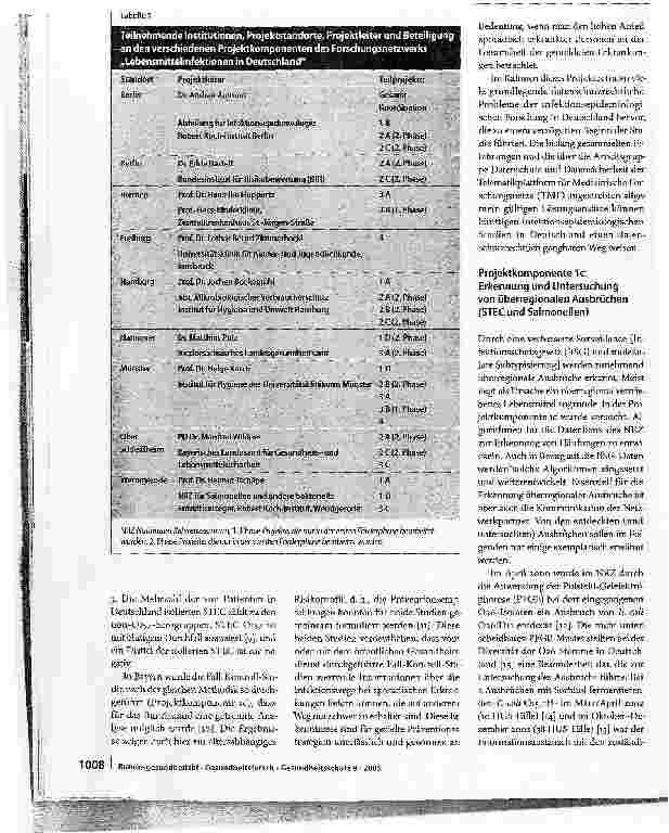 Vorschauseite 4: Die infektionsepidemiologischen Forschungsnetzwerke - Brücke zwischen Forschung und Gesundheitswesen