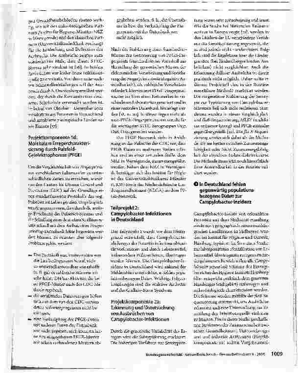 Vorschauseite 5: Die infektionsepidemiologischen Forschungsnetzwerke - Brücke zwischen Forschung und Gesundheitswesen