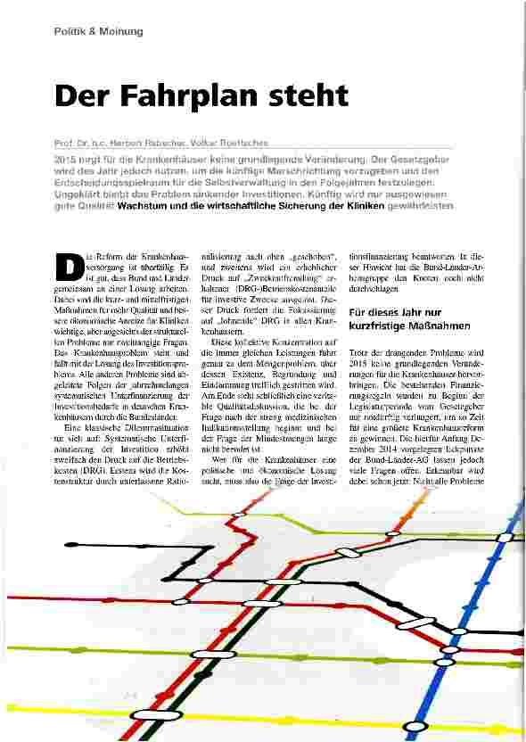 Vorschauseite 1: Der Fahrplan steht