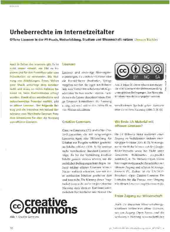 Vorschauseite 1: Urheberrechte im Internetzeitalter
