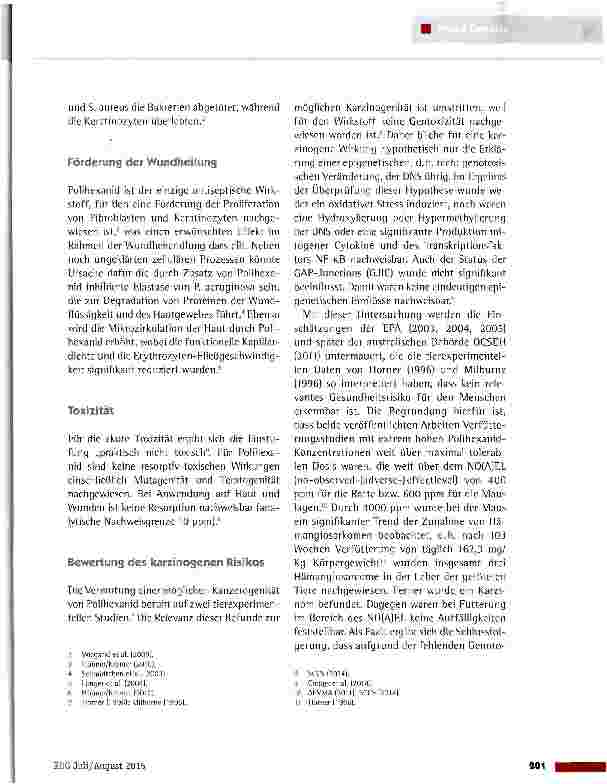 Vorschauseite 2: Kommentar zum Beitrag „Polihexanid - Rechtsaspekte einer Risikoeinschätzung von Volker Großkopf und Michael Schanz in: RDG 2015, 12(3), S. 148-149