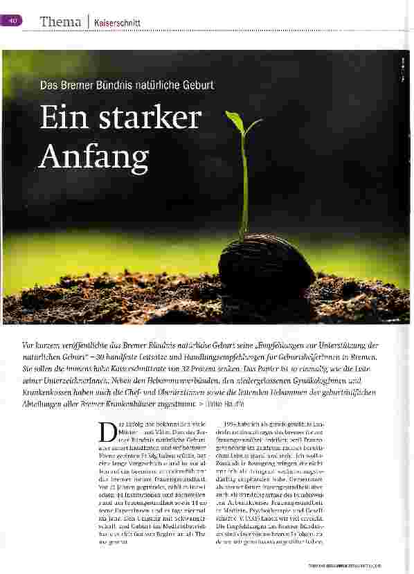 Vorschauseite 1: Ein starker Anfang