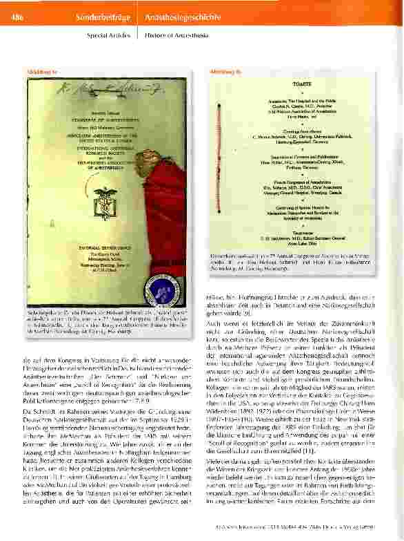 Vorschauseite 3: 60 Jahre World Federation of Societies of Anaesthe-siologists - ein Blick zurück und nach vorne