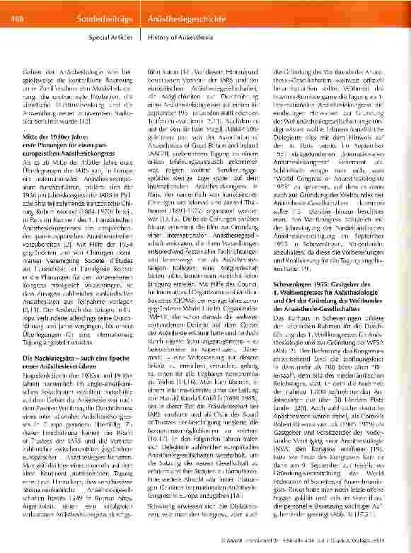 Vorschauseite 4: 60 Jahre World Federation of Societies of Anaesthe-siologists - ein Blick zurück und nach vorne